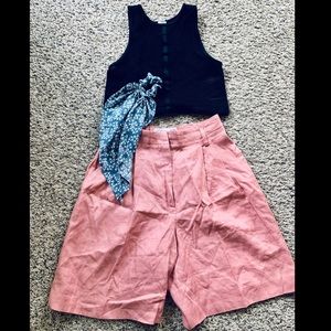 Vintage pleated shorts